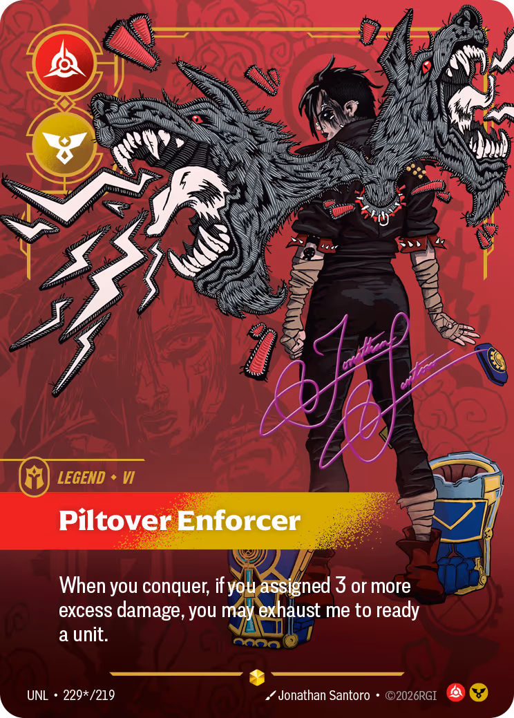 Vi - Piltover Enforcer UNL-229* Riftbound card