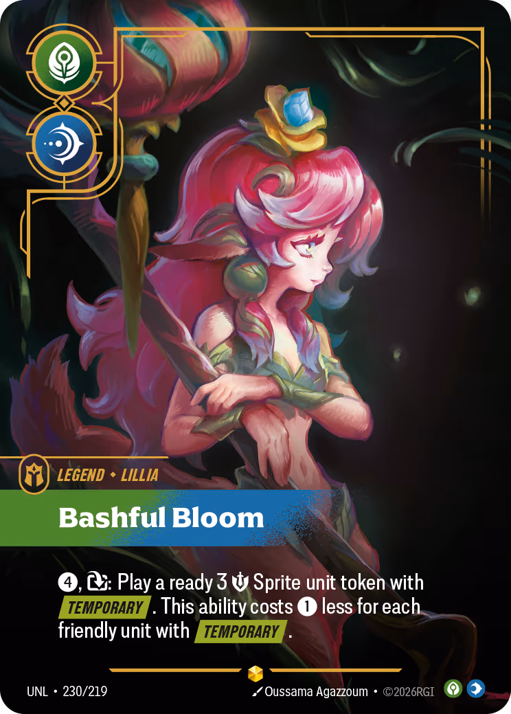 Lillia - Bashful Bloom UNL-230 Riftbound card