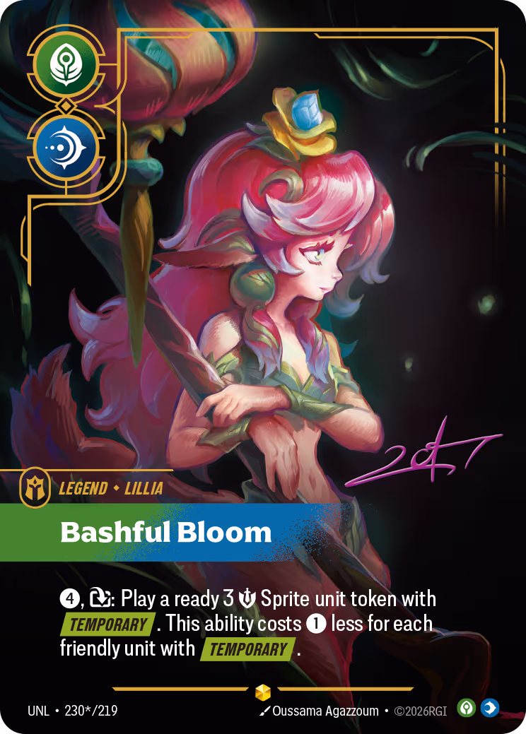 Lillia - Bashful Bloom UNL-230* Riftbound card