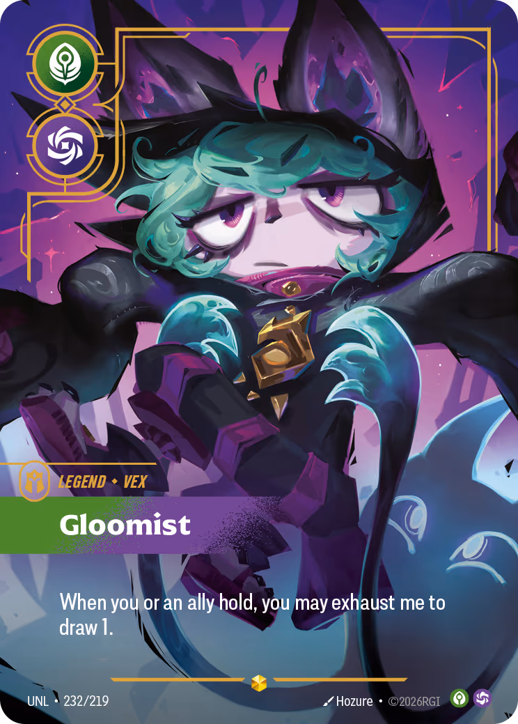 Vex - Gloomist UNL-232 Riftbound card