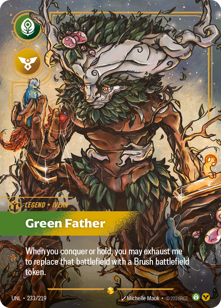 Ivern - Green Father UNL-233 Riftbound card