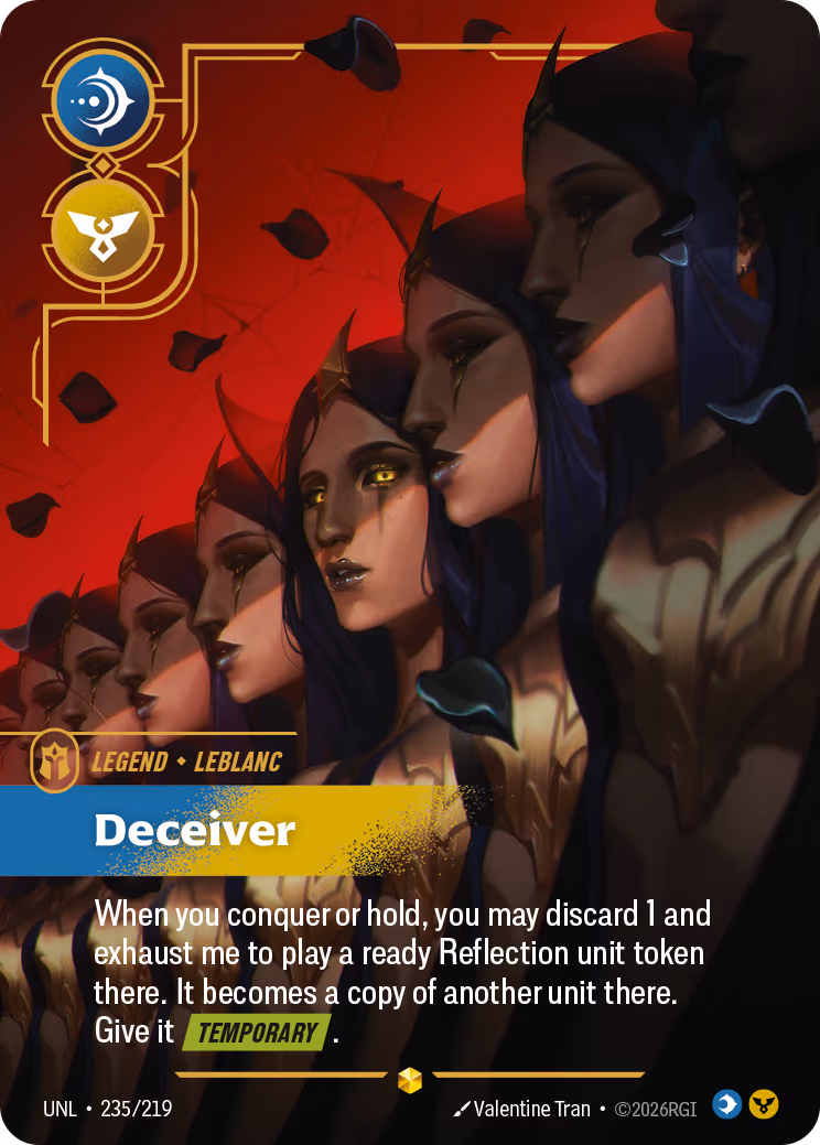 LeBlanc - Deceiver UNL-235 Riftbound card
