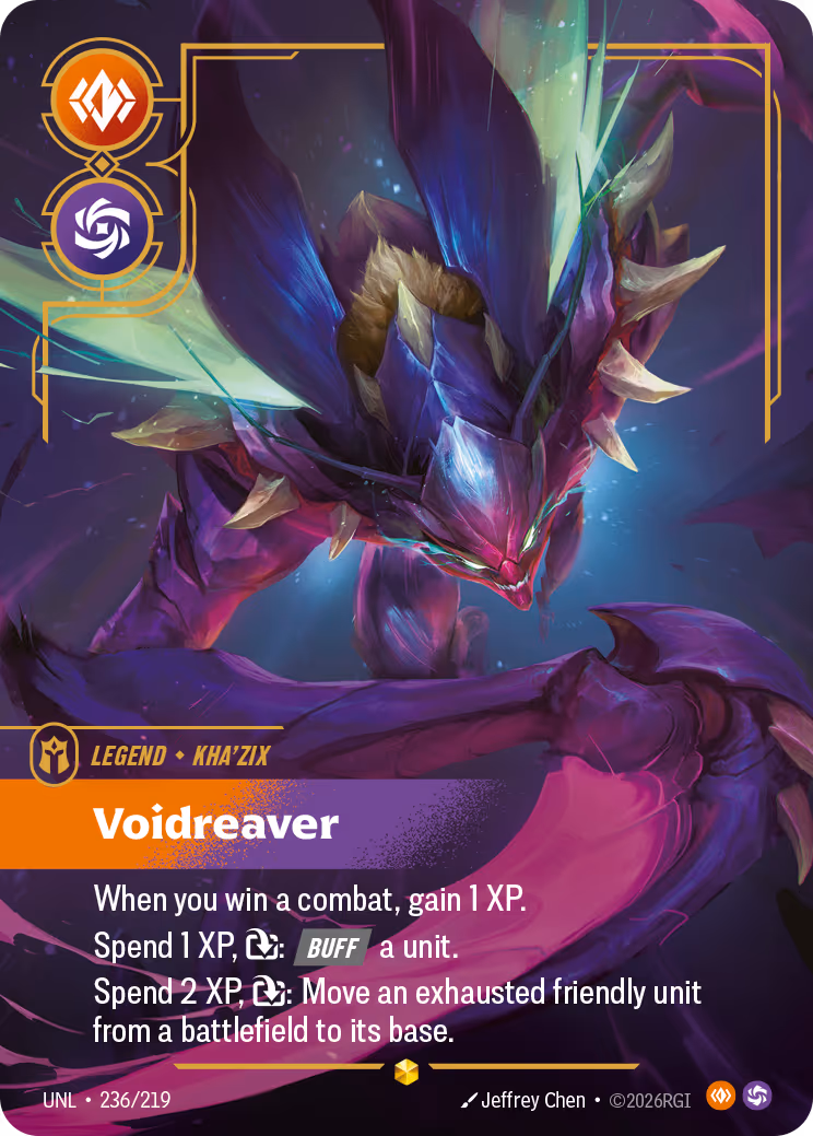 Kha'Zix - Voidreaver UNL-236 Riftbound card