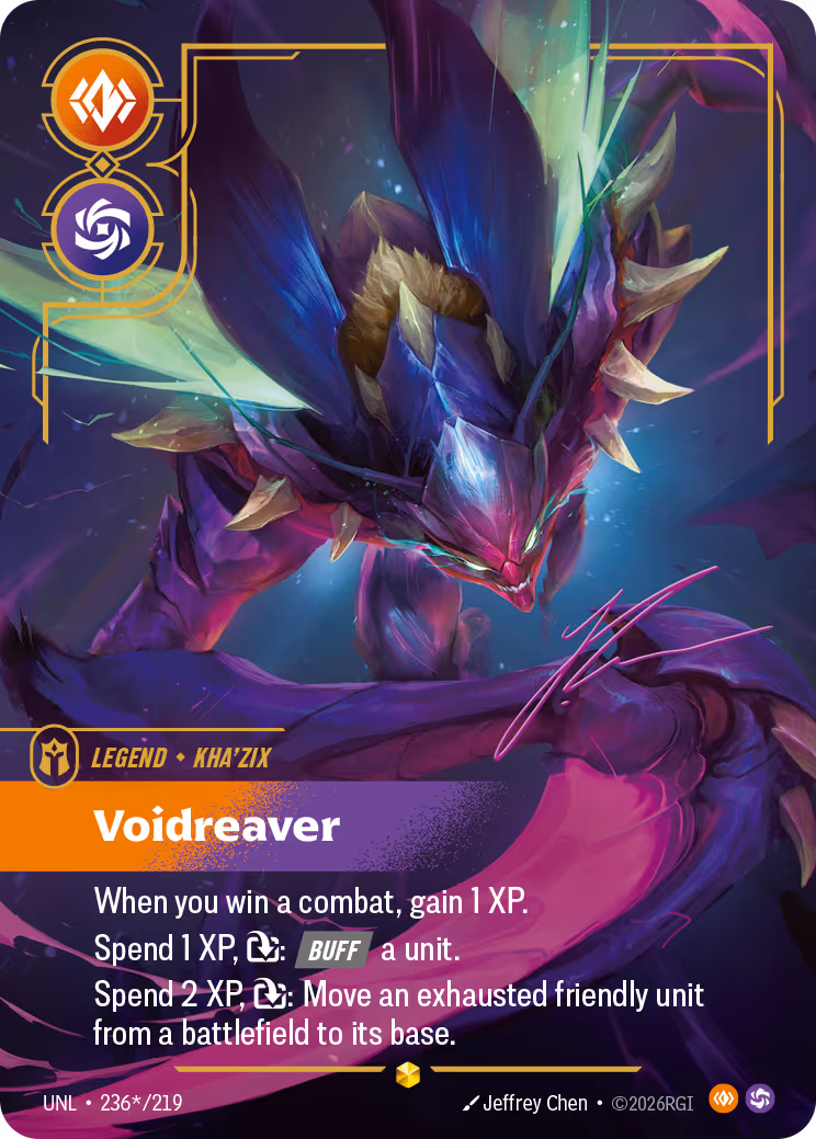 Kha'Zix - Voidreaver UNL-236* Riftbound card