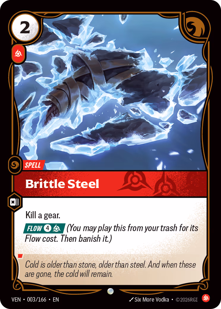 Brittle Steel VEN-003-166 Riftbound card
