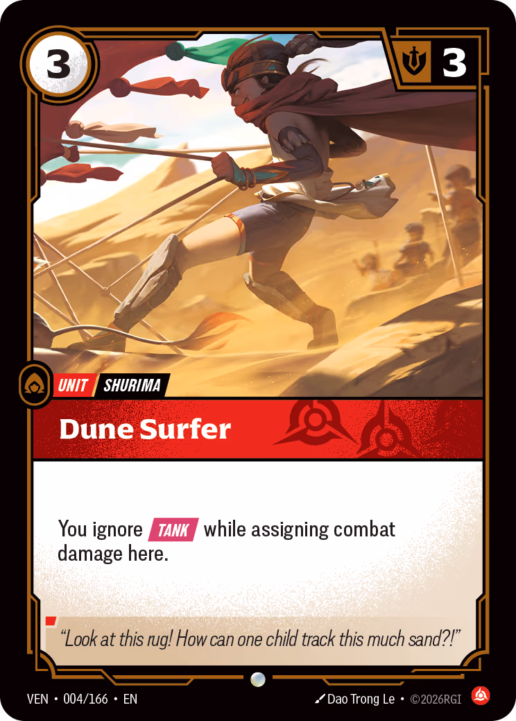 Dune Surfer VEN-004-166 Riftbound card