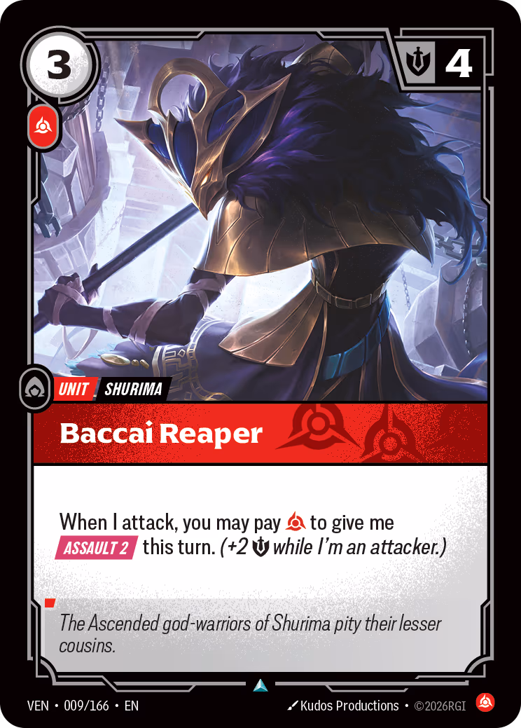 Baccai Reaper VEN-009-166 Riftbound card
