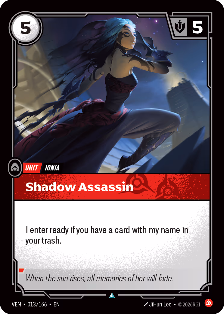 Shadow Assassin VEN-013-166 Riftbound card