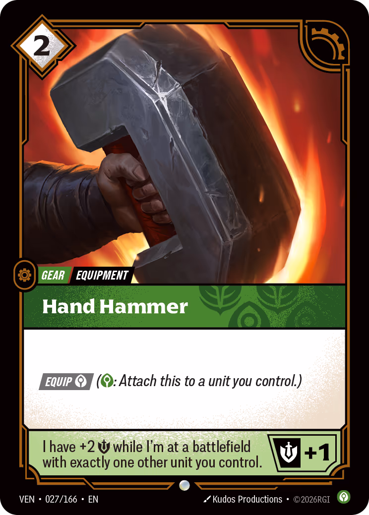 Hand Hammer VEN-027-166 Riftbound card