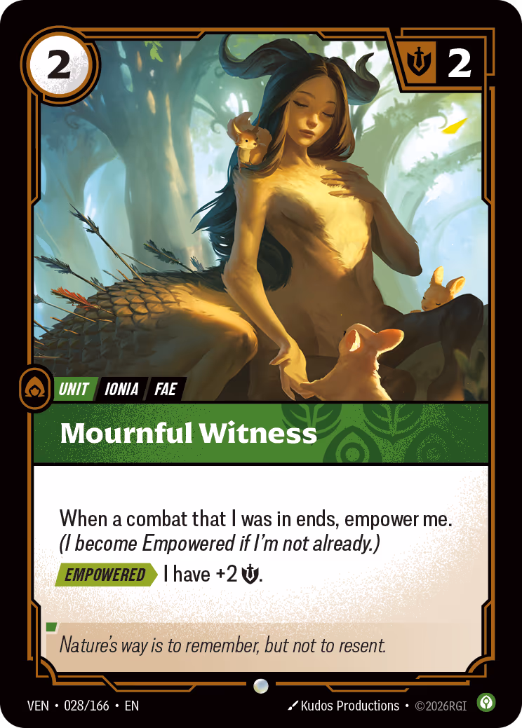 Mournful Witness VEN-028-166 Riftbound card