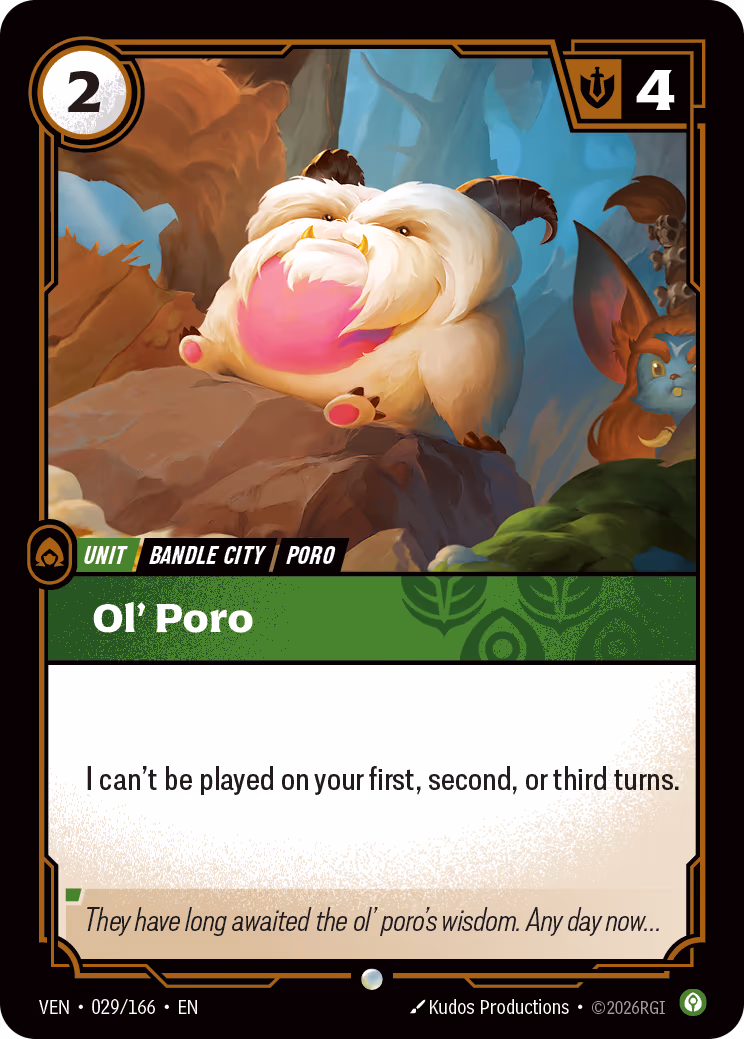 Ol' Poro VEN-029-166 Riftbound card