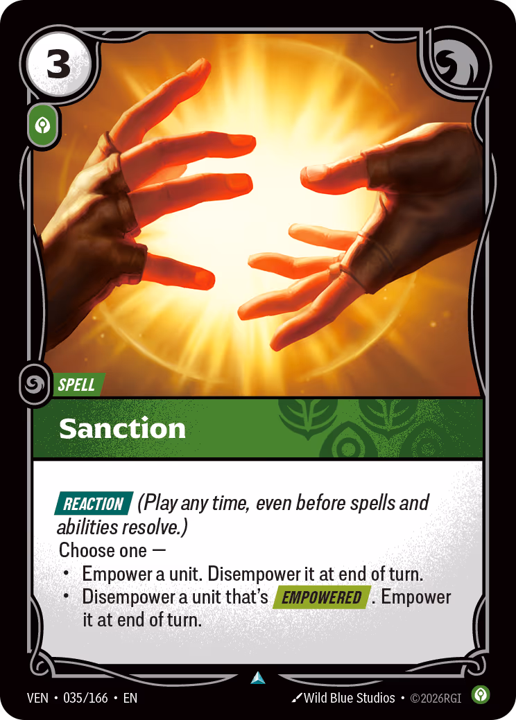 Sanction VEN-035-166 Riftbound card