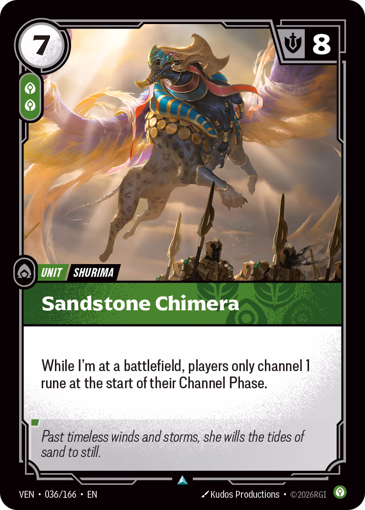 Sandstone Chimera VEN-036-166 Riftbound card