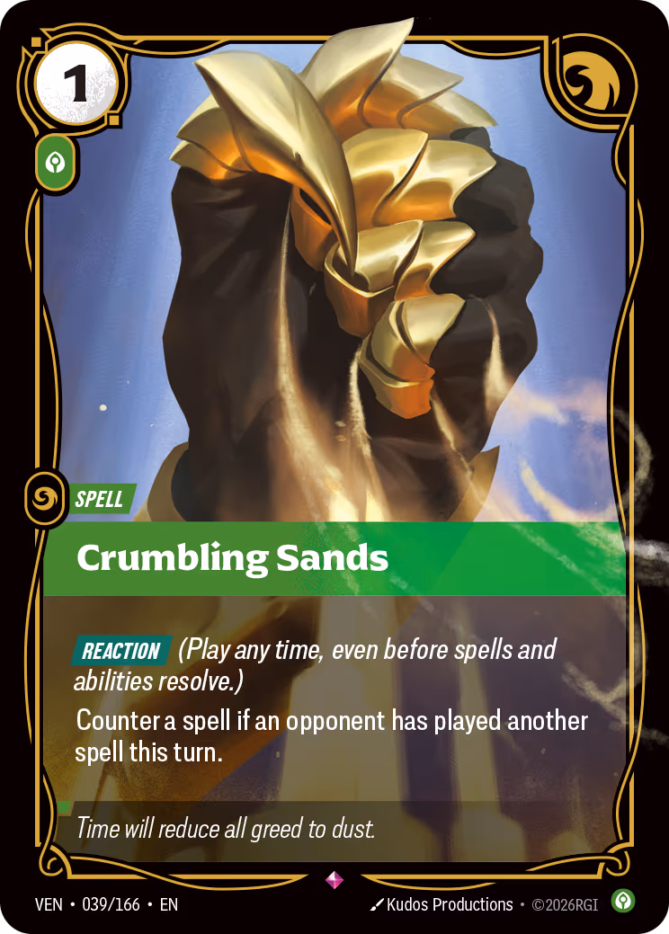 Crumbling Sands VEN-039-166 Riftbound card