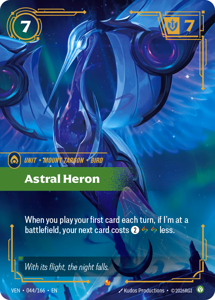 Astral Heron VEN-044-166 Riftbound card