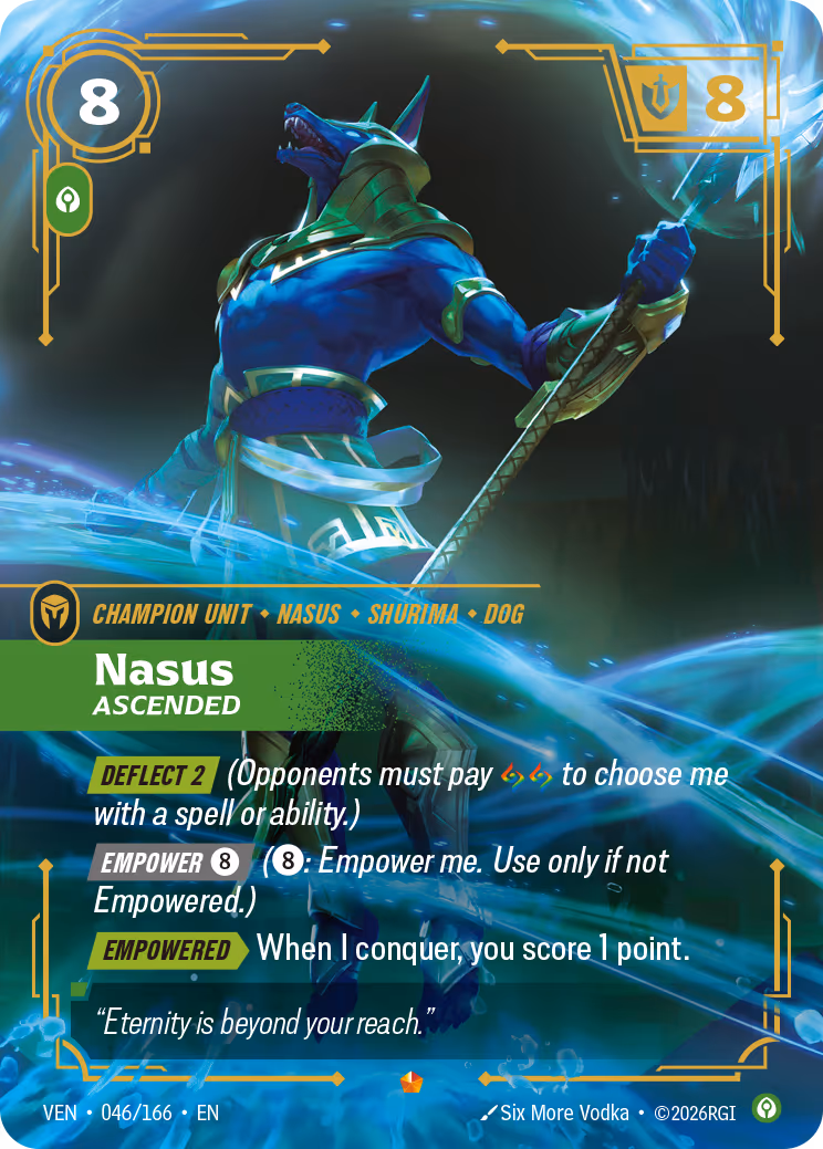 Nasus, Ascended VEN-046-166 Riftbound card