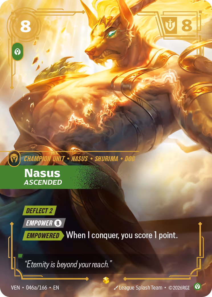 Nasus, Ascended VEN-046A-166 Riftbound card