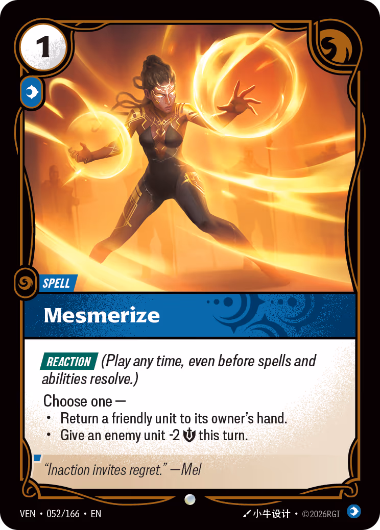 Mesmerize VEN-052-166 Riftbound card