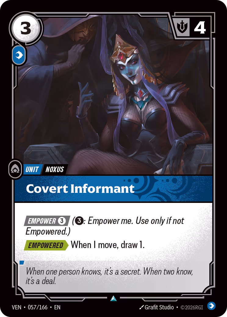 Covert Informant VEN-057-166 Riftbound card