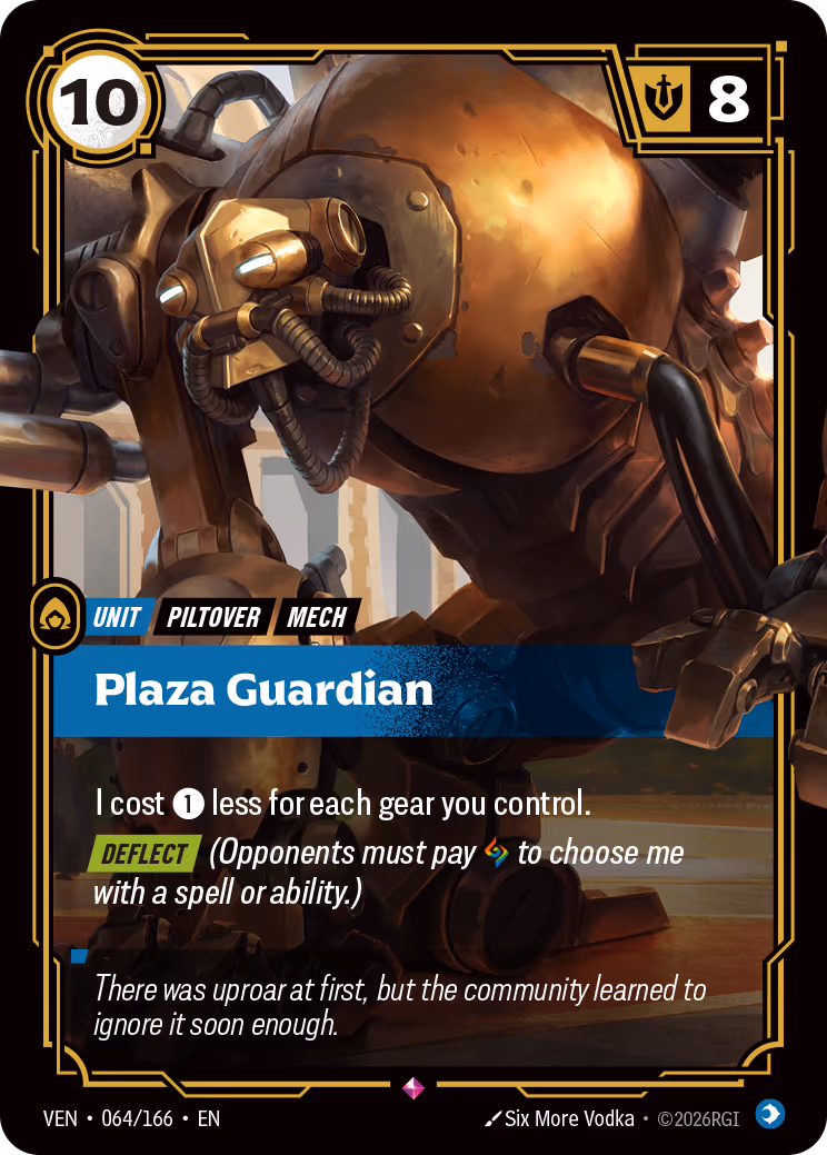 Plaza Guardian VEN-064-166 Riftbound card