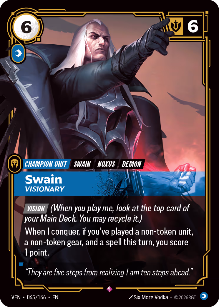 Swain, Visionary VEN-065-166 Riftbound card