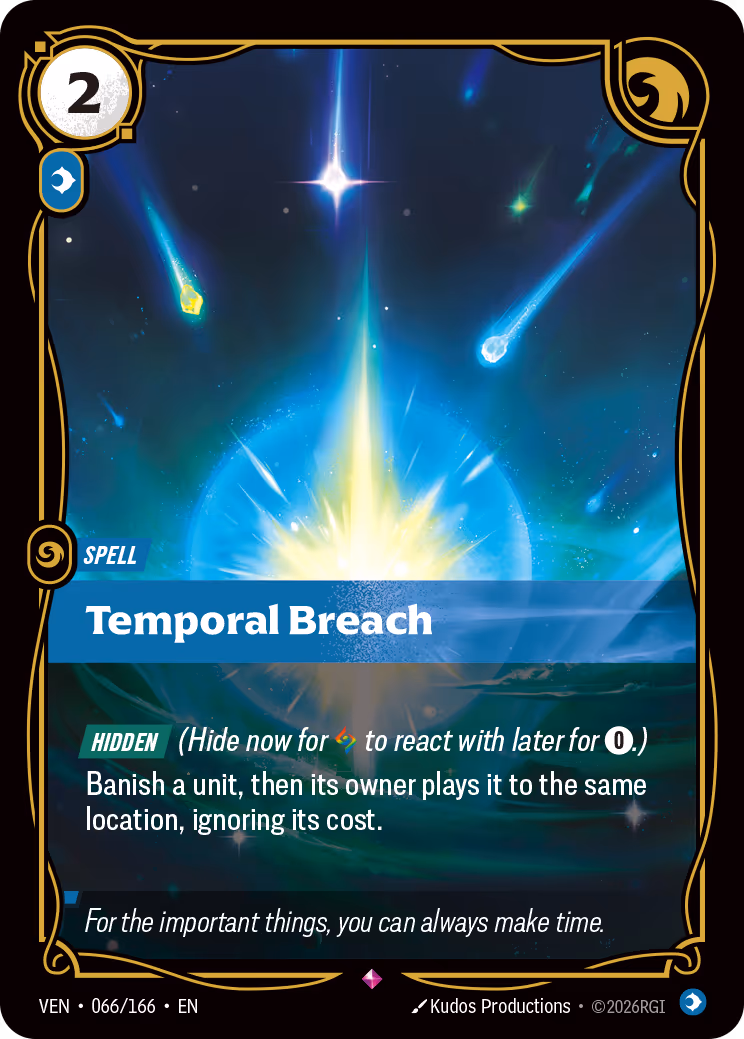 Temporal Breach VEN-066-166 Riftbound card