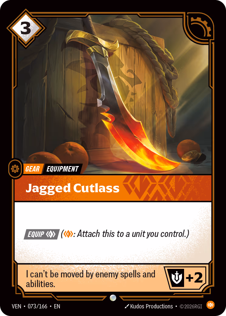 Jagged Cutlass VEN-073-166 Riftbound card