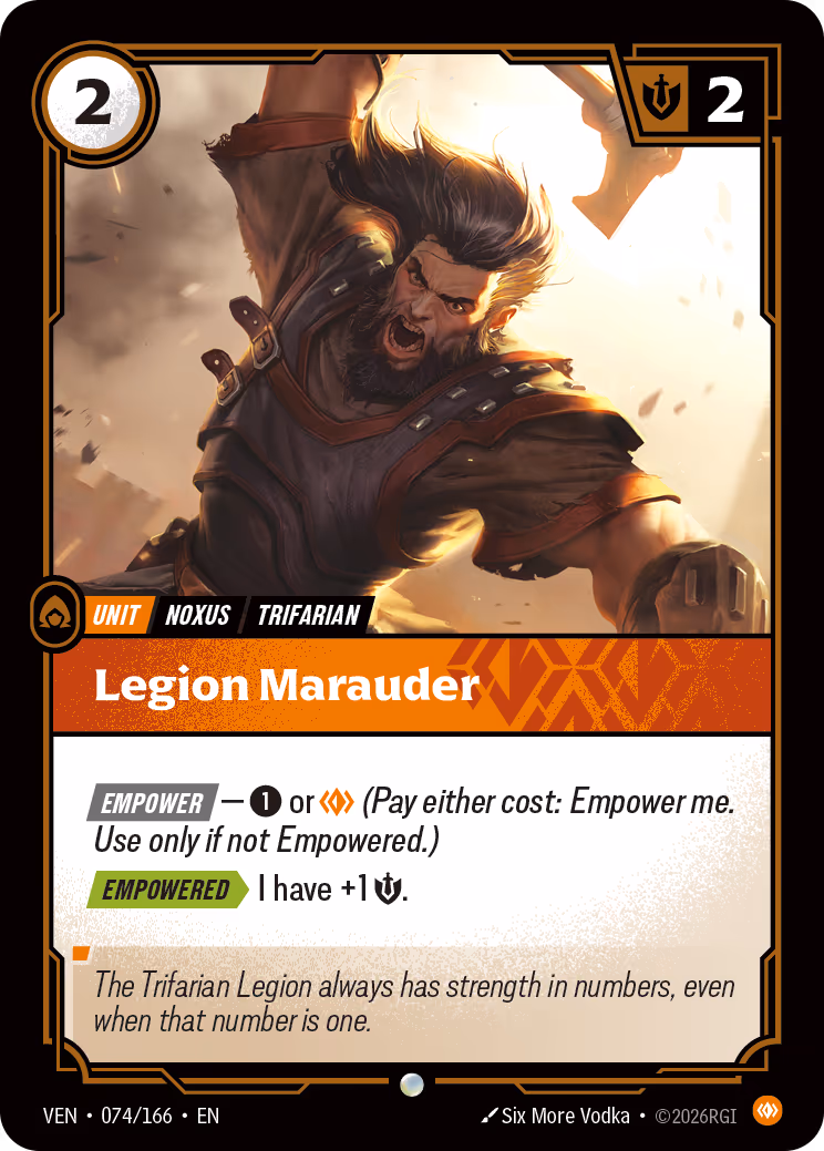 Legion Marauder VEN-074-166 Riftbound card