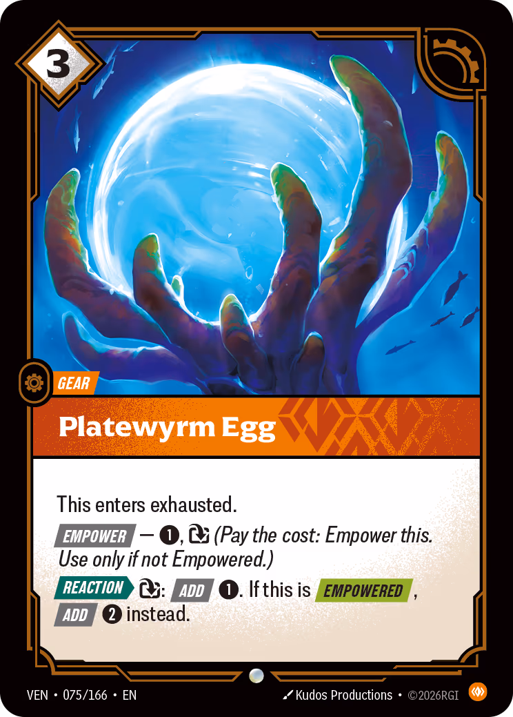 Platewyrm Egg VEN-075-166 Riftbound card