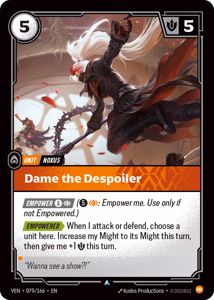 Dame the Despoiler VEN-079-166 Riftbound card