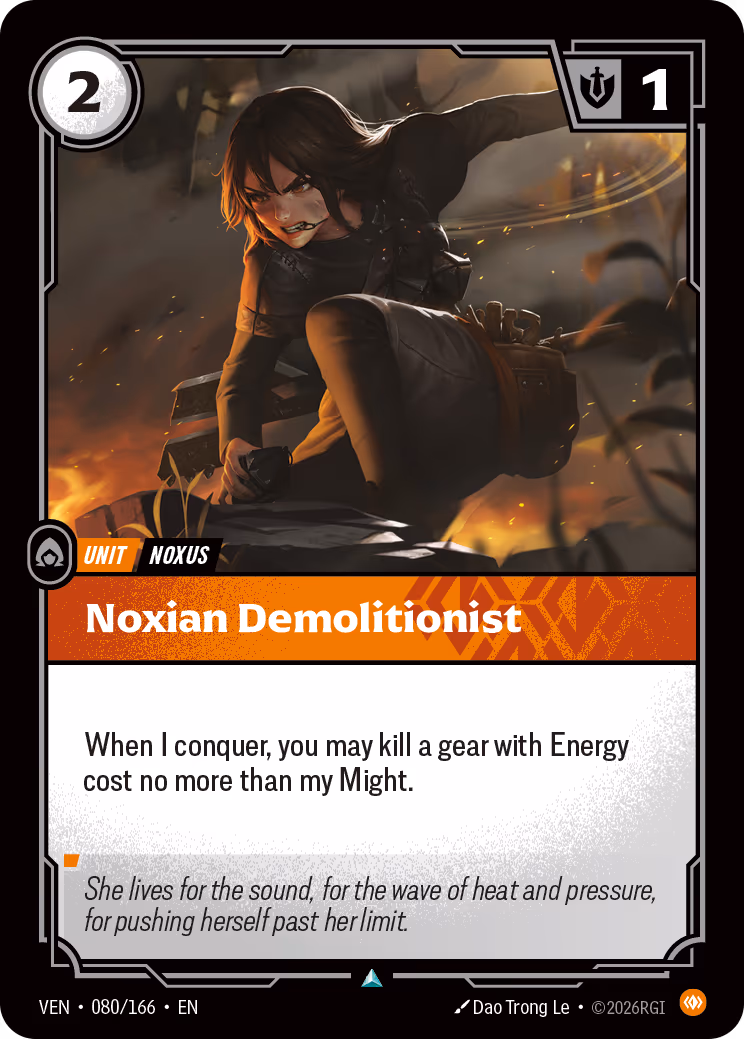 Noxian Demolitionist VEN-080-166 Riftbound card