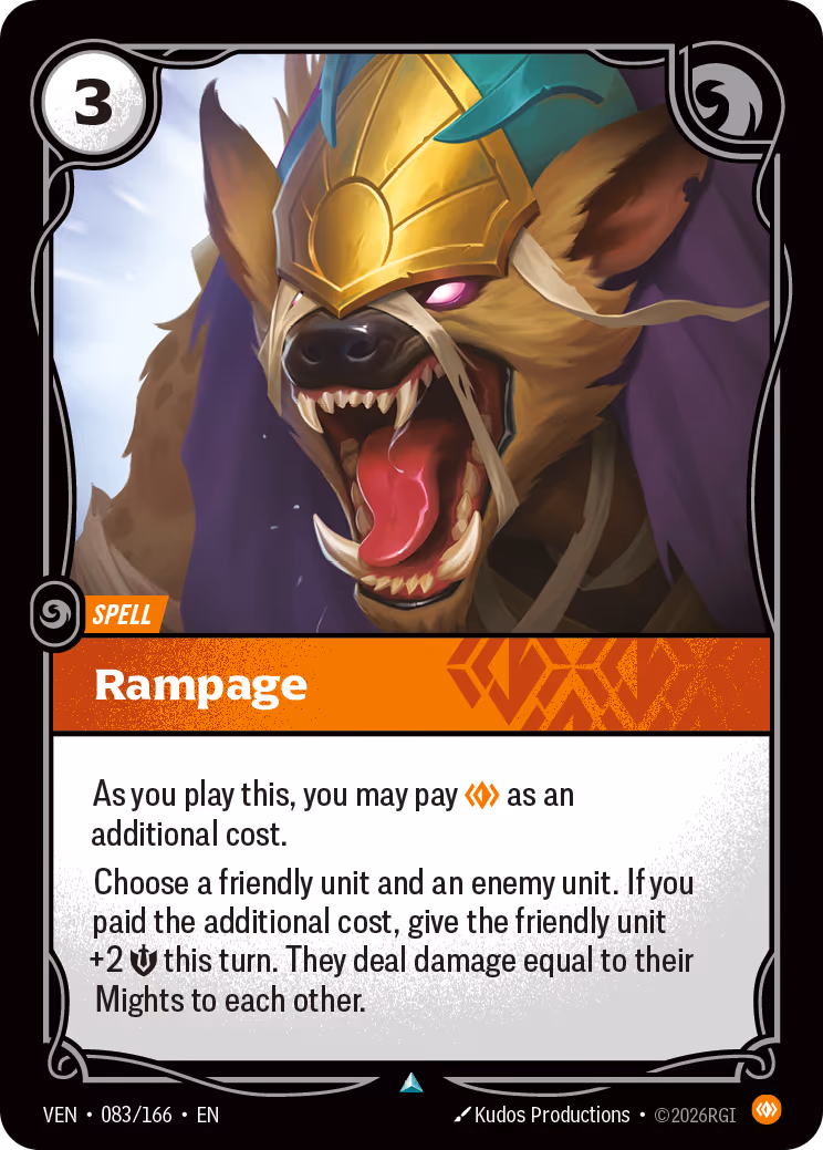 Rampage VEN-083-166 Riftbound card