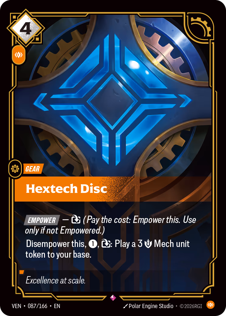 Hextech Disc VEN-087-166 Riftbound card