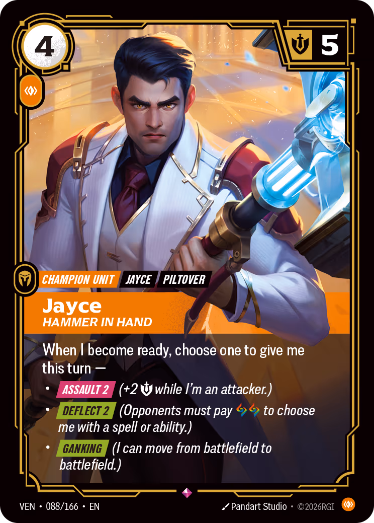 Jayce, Hammer in Hand VEN-088-166 Riftbound card