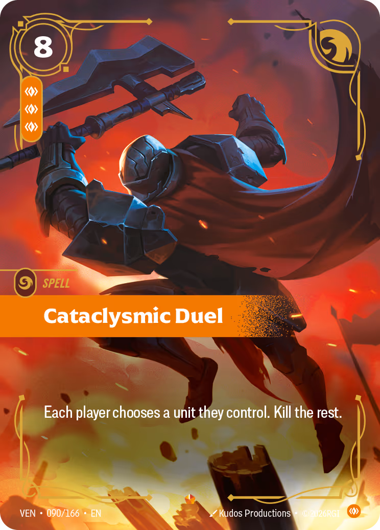 Cataclysmic Duel VEN-090-166 Riftbound card