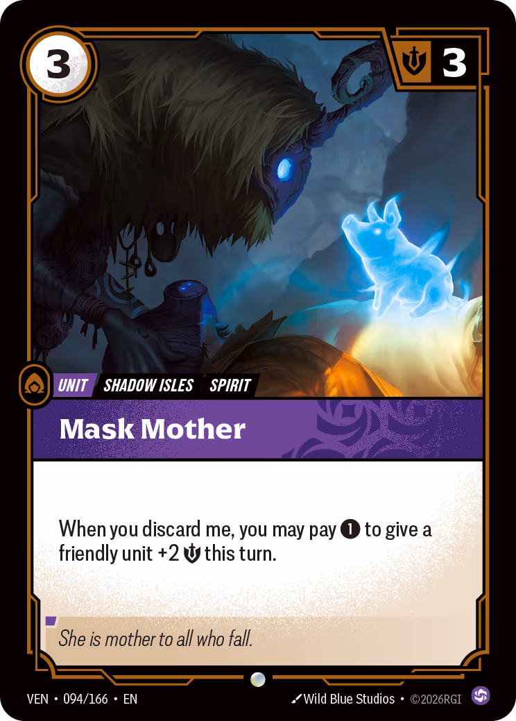 Mask Mother VEN-094-166 Riftbound card