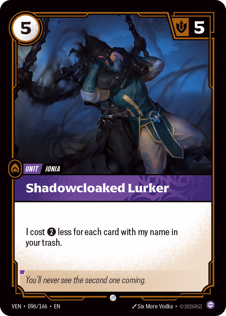 Shadowblade Lurker VEN-096-166 Riftbound card