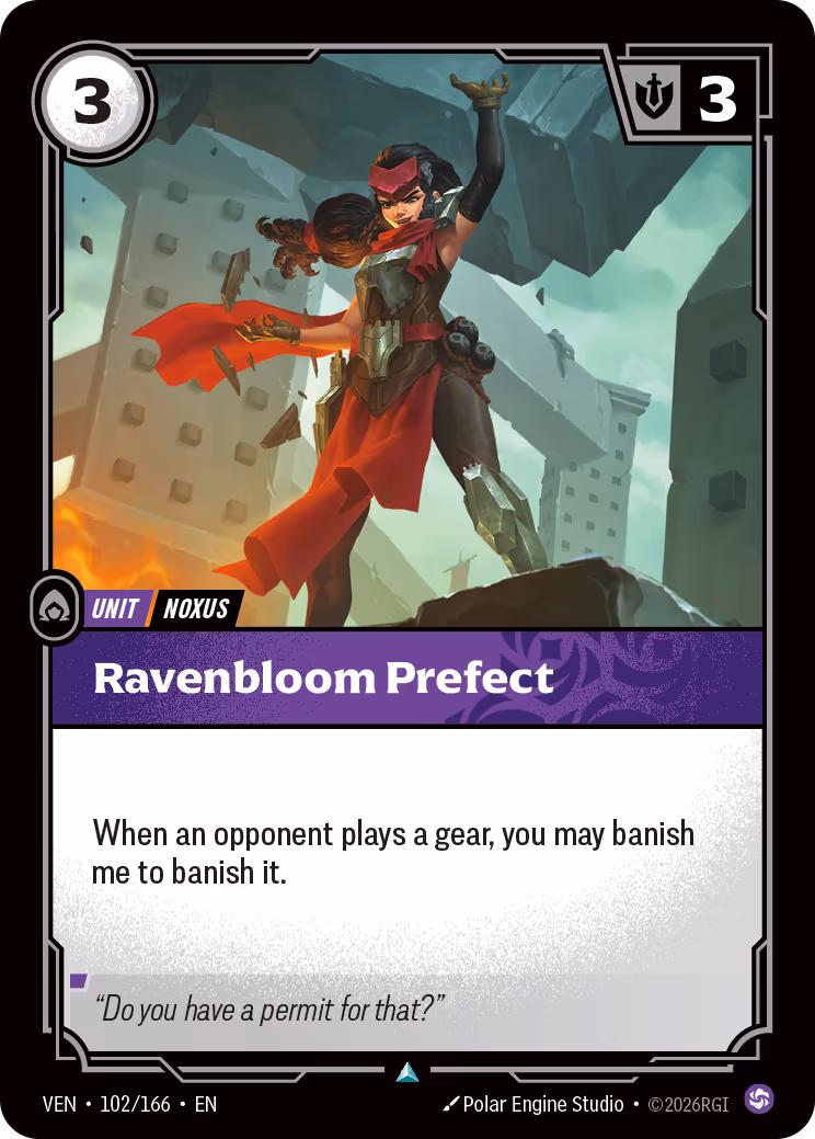 Ravenbloom Prefect VEN-102-166 Riftbound card