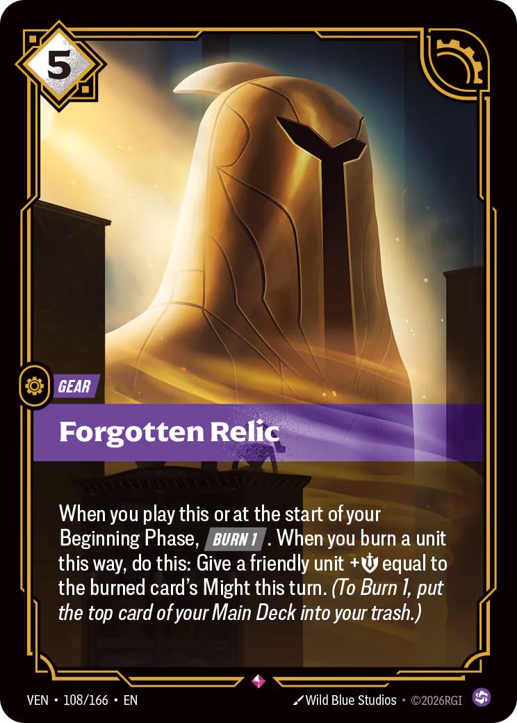 Forgotten Relic VEN-108-166 Riftbound card