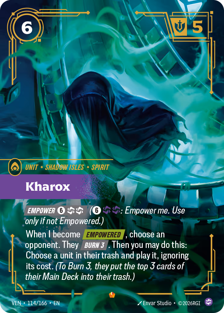 Kharox VEN-114-166 Riftbound card