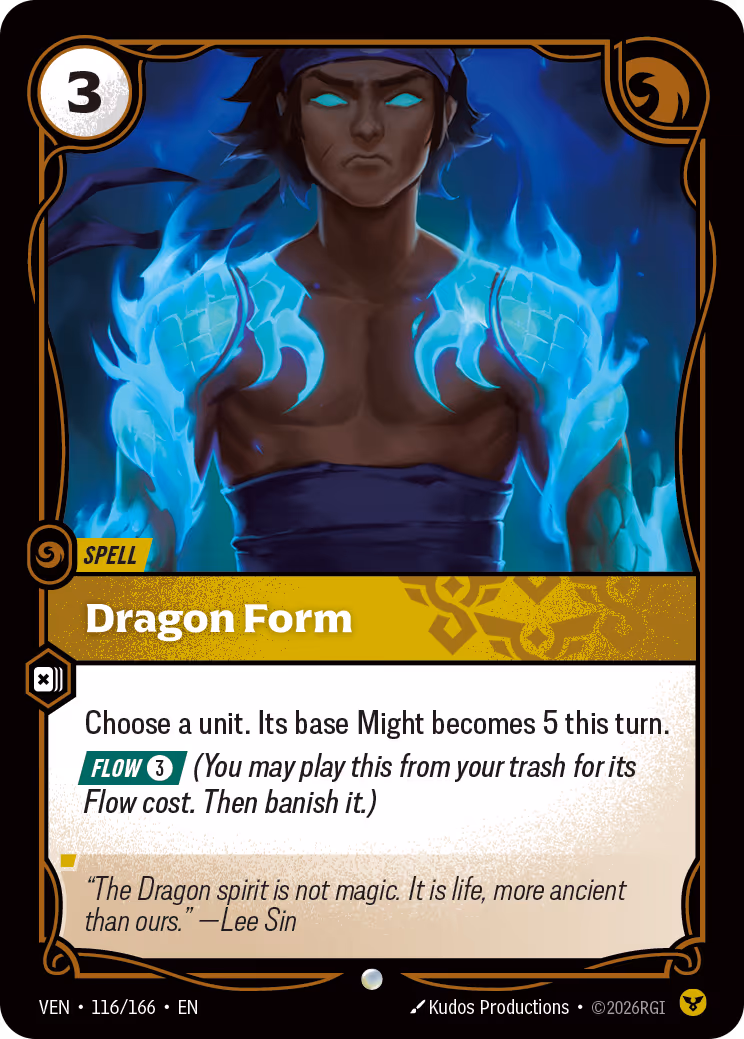 Dragon Form VEN-116-166 Riftbound card