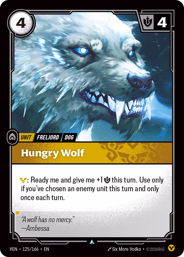 Hungry Wolf VEN-125-166 Riftbound card