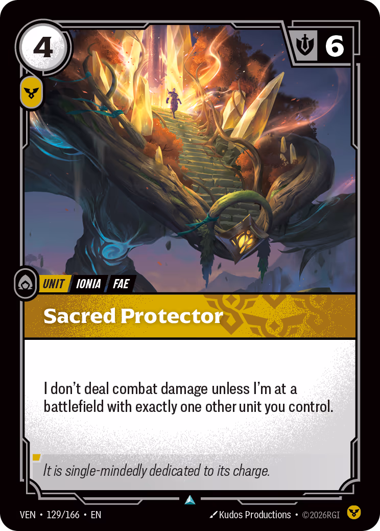 Sacred Protector VEN-129-166 Riftbound card