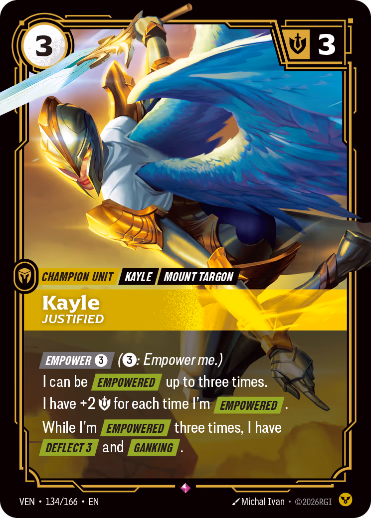 Kayle, Justified VEN-134-166 Riftbound card