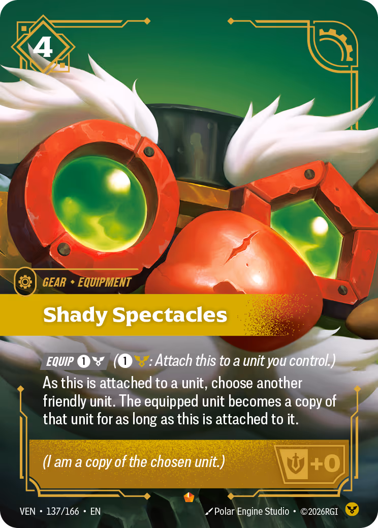 Shady Spectacles VEN-137-166 Riftbound card