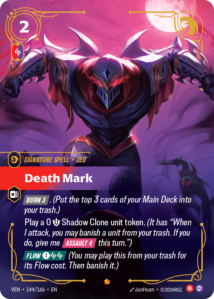 Death Mark VEN-144-166 Riftbound card