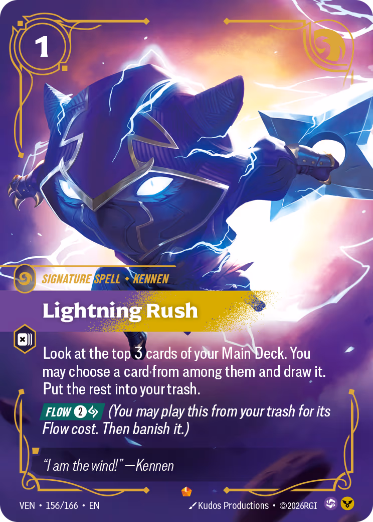 Lightning Rush VEN-156-166 Riftbound card