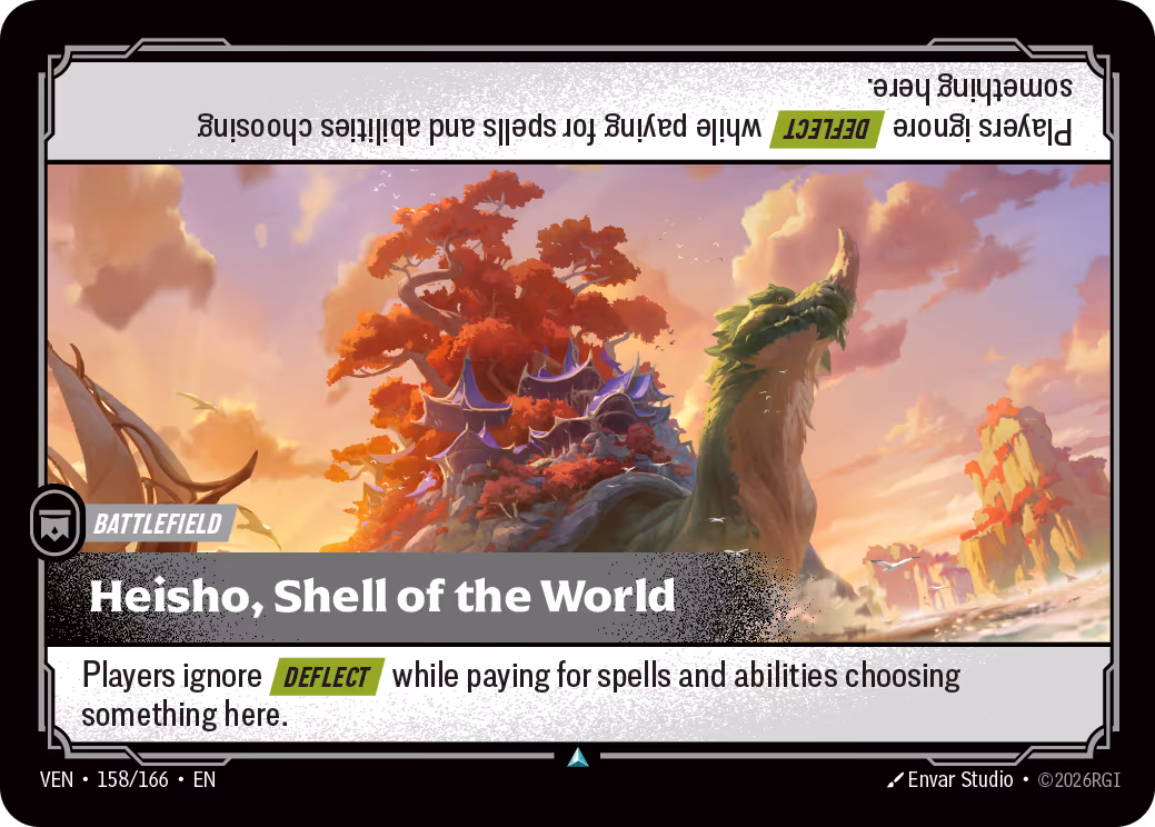 Heisho, Shell of the World VEN-158-166 Riftbound card