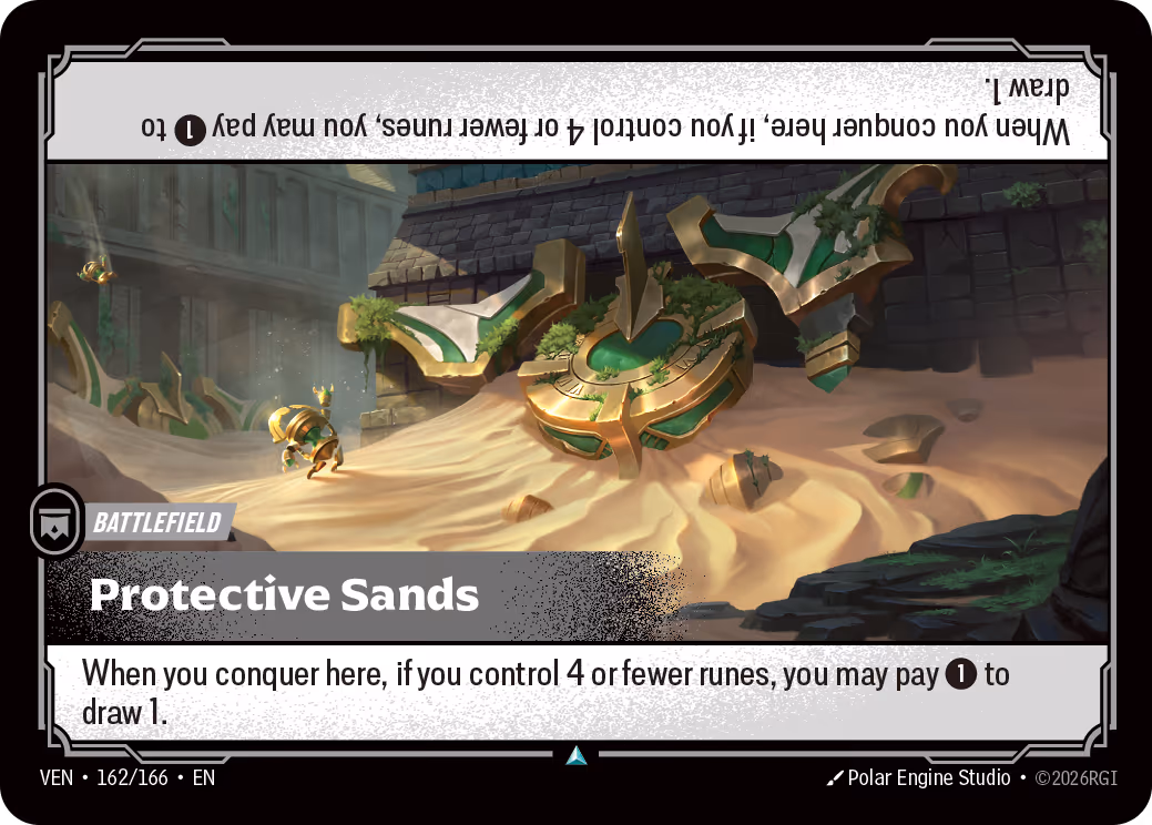 Protective Sands VEN-162-166 Riftbound card