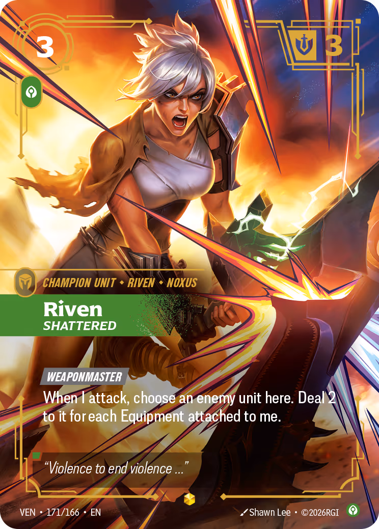 Riven, Shattered VEN-171-166 Riftbound card